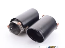 Supersprint Black Exhaust Tips 2x90mm -Auto Parts 1028870 x800