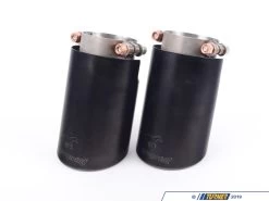 Supersprint Black Exhaust Tips 2x90mm -Auto Parts 1028871 x800