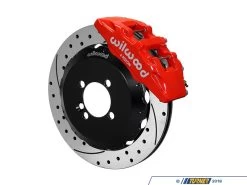 Wilwood Dynapro 6 Front Hat Kit 12.88in Drilled Red - 1st & 2nd Gen Mini