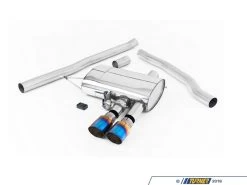 ValveSonic Cat-Back Exhaust System - Non Resonated Dual GT90 Burnt Titanium Tips F56/F57 MINI Cooper S/JCW