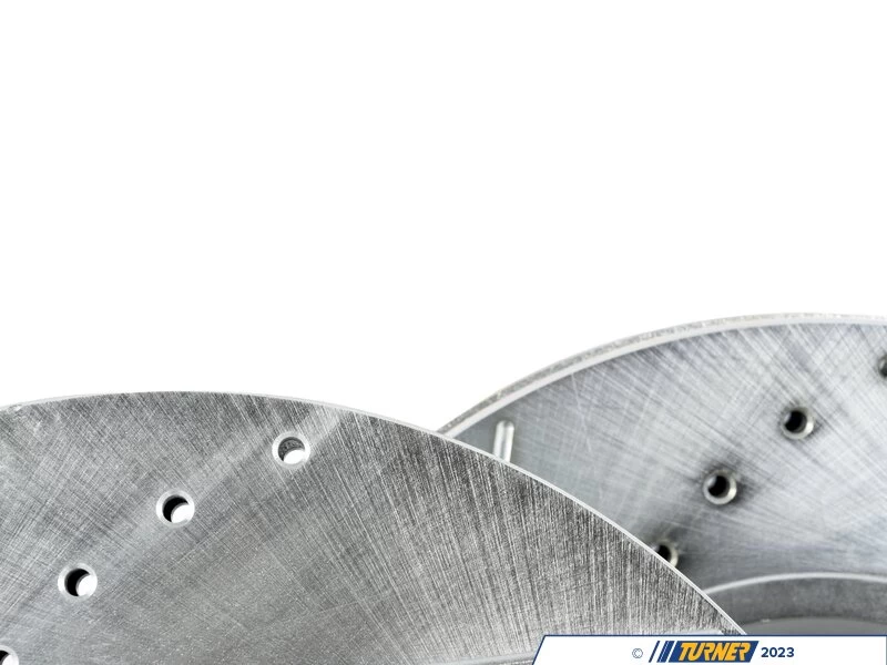 Evolution Tru-Cast Drilled And Slotted Rotor Pair - Front (348x30) 4 Evolution Tru-Cast Drilled And Slotted Rotor Pair - Front (348x30) - Image 2