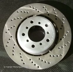Cross-Drilled & Floating Brake Rotors - Rear - E46 M3 US/Euro/CSL/ZCP 8 Cross-Drilled & Floating Brake Rotors - Rear - E46 M3 US/Euro/CSL/ZCP -Auto Parts 1108589 x800