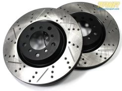 Cross-Drilled & Slotted Brake Rotors - Rear - E90 330i/Xi, E9X 335i/Xi (pair) -Auto Parts 1113218 x800