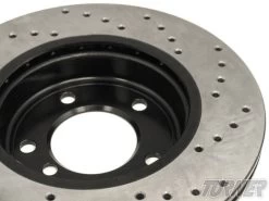 Cross-Drilled Brake Rotors - Front - E90 330i & 330xi (pair) -Auto Parts 1239029 x800