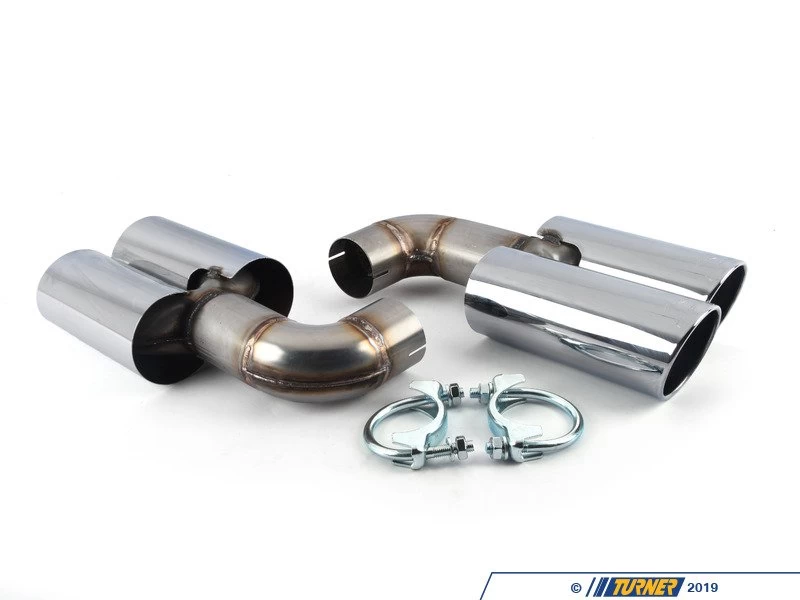 E70 X5M Supersprint Exhaust Tips - Satin Black (Fits Supersprint Mufflers)