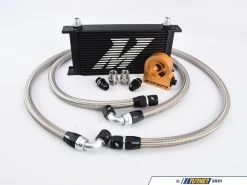 BMW Universal Oil Cooler - 19 Row, With Thermostat - Black