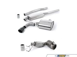 Turbo Back Resonated (Quieter) Kit - Cerakote Black Tip F56/F57 MINI Cooper (non S)