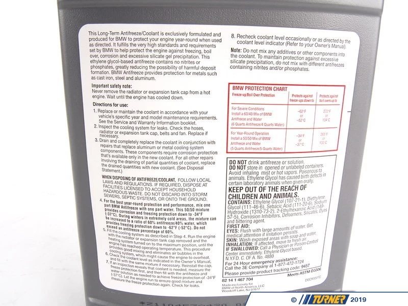 BMW Antifreeze Coolant - 1 Gallon 5 BMW Antifreeze Coolant - 1 Gallon - Image 3