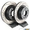 Cross-Drilled Brake Rotors - Rear - E90 E92 325i 328i (pair) -Auto Parts 1637301 x800