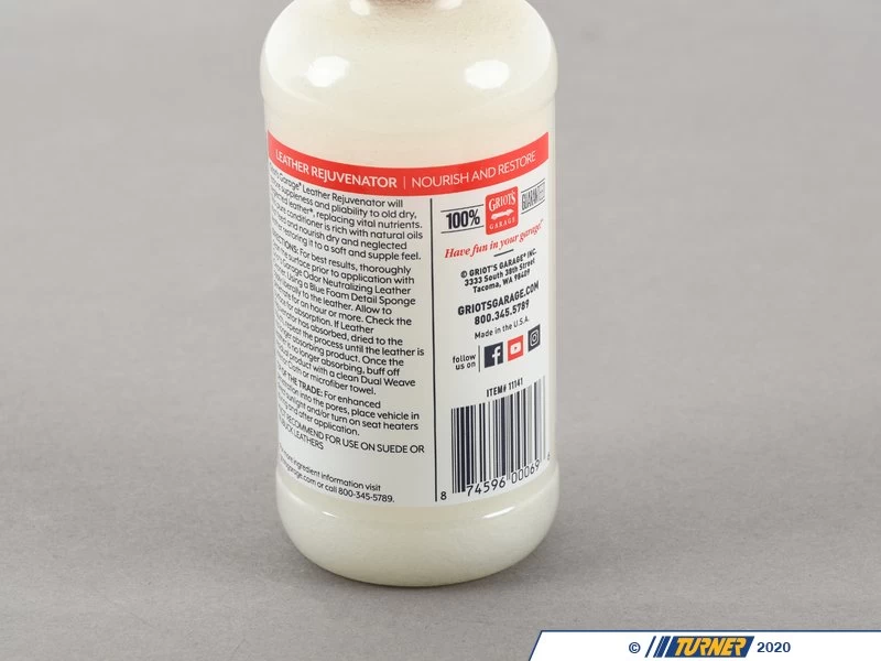 Griot's Garage Leather Rejuvenator 8 Oz 5 Griot's Garage Leather Rejuvenator 8 Oz - Image 3