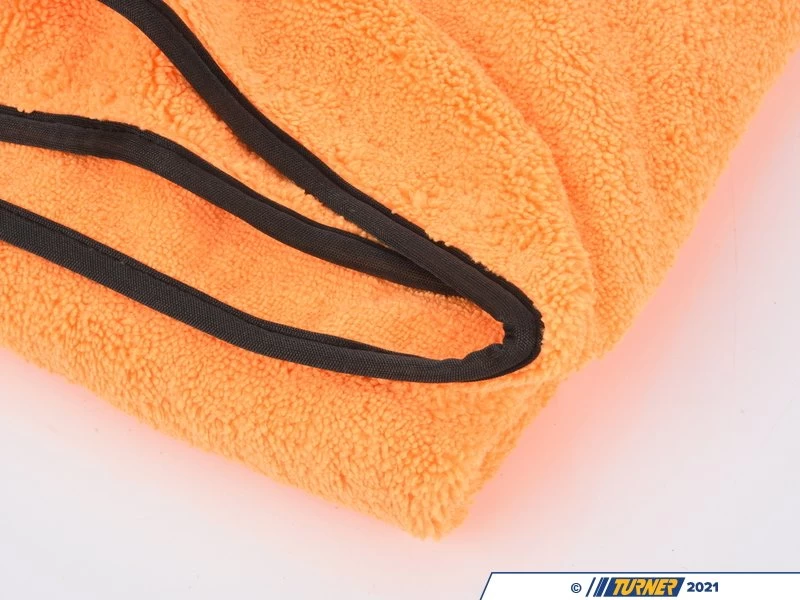 Premium Car Drying Microfiber Towel, Orange 25" X 36" 4 Premium Car Drying Microfiber Towel, Orange 25" X 36" - Image 2