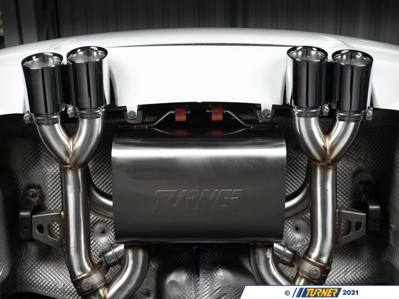 E9X M3 Turner Motorsport Stainless Steel Valved Axle Back Exhaust - Brushed Tips 6 E9X M3 Turner Motorsport Stainless Steel Valved Axle Back Exhaust - Brushed Tips - Image 4