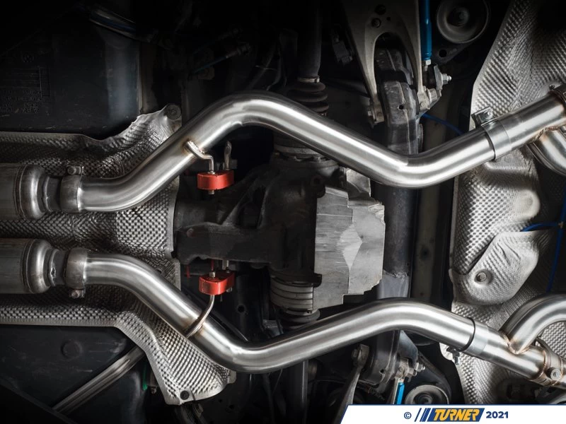 E9X M3 Turner Motorsport Stainless Steel Valved Axle Back Exhaust - Brushed Tips 5 E9X M3 Turner Motorsport Stainless Steel Valved Axle Back Exhaust - Brushed Tips - Image 3