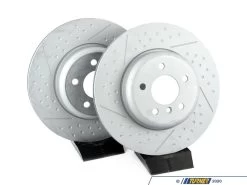 Zimmermann Rear Dimpled & Slotted Brake Rotors - Pair (345x24)