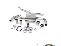 Dinan Axle Back Valved Axle-back Exhaust - Polished Tips - BMW F48 X1 SDrive28i, F39 X2 SDrive28i, MINI F60 F54