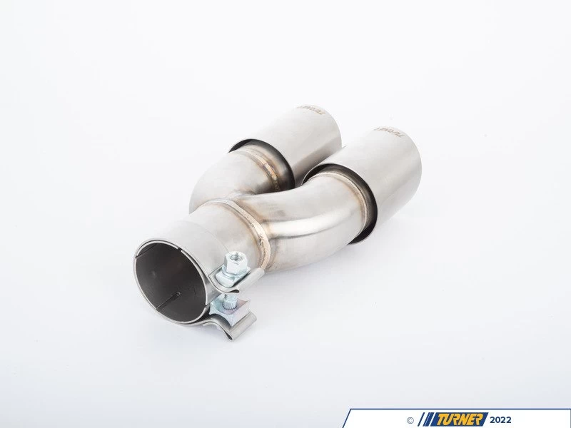 Turner Motorsport Double Wall Slash Cut Exhaust Tip - 2.5 Inlet - 3.0 OD - Stepped Left - Brushed Stainless 6 Turner Motorsport Double Wall Slash Cut Exhaust Tip - 2.5 Inlet - 3.0 OD - Stepped Left - Brushed Stainless - Image 4