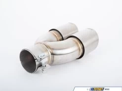 Turner Motorsport Double Wall Straight Cut Exhaust Tip - 3.0 Inlet - 3.5 OD - Stepped Left - Brushed Stainless -Auto Parts 1774727 x800