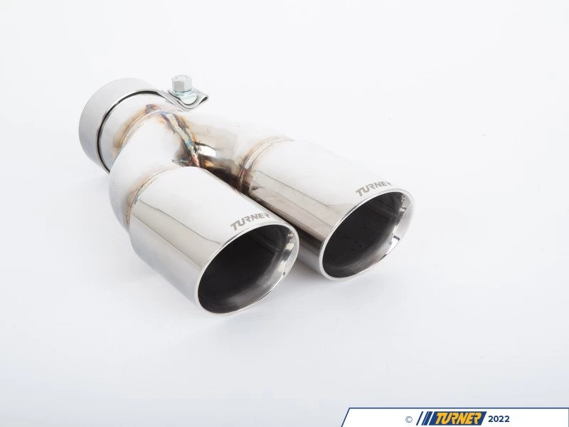 Turner Motorsport Double Wall Slash Cut Exhaust Tip - 2.75 Inlet - 3.0 OD - Stepped Left - Mirror 4 Turner Motorsport Double Wall Slash Cut Exhaust Tip - 2.75 Inlet - 3.0 OD - Stepped Left - Mirror - Image 2