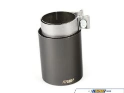 Turner 4" Universal Double Wall Exhaust Tip W/ Polished Black Chrome Finish
