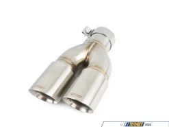 Turner Motorsport Double Wall Slash Cut - 2.5 Inlet 3.0 OD - Stepped Right - Brushed Stainless