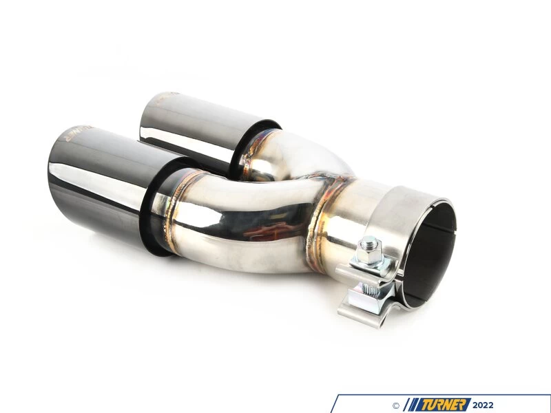 Turner Motorsport Double Wall Slash Cut Exhaust Tip - 2.75 Inlet - 3.5 OD - Stepped Left - Titanium Black Chrome 6 Turner Motorsport Double Wall Slash Cut Exhaust Tip - 2.75 Inlet - 3.5 OD - Stepped Left - Titanium Black Chrome - Image 4
