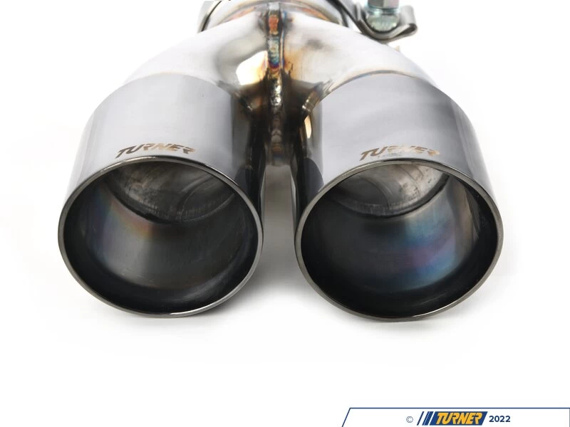 Turner Motorsport Double Wall Slash Cut Exhaust Tip - 2.75 Inlet - 3.5 OD - Stepped Left - Titanium Black Chrome 4 Turner Motorsport Double Wall Slash Cut Exhaust Tip - 2.75 Inlet - 3.5 OD - Stepped Left - Titanium Black Chrome - Image 2