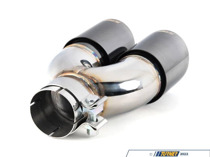 Turner Motorsport Double Wall Slash Cut Exhaust Tip - 2.75 Inlet - 3.5 OD - Stepped Left - Titanium Black Chrome 8 Turner Motorsport Double Wall Slash Cut Exhaust Tip - 2.75 Inlet - 3.5 OD - Stepped Left - Titanium Black Chrome - Image 6