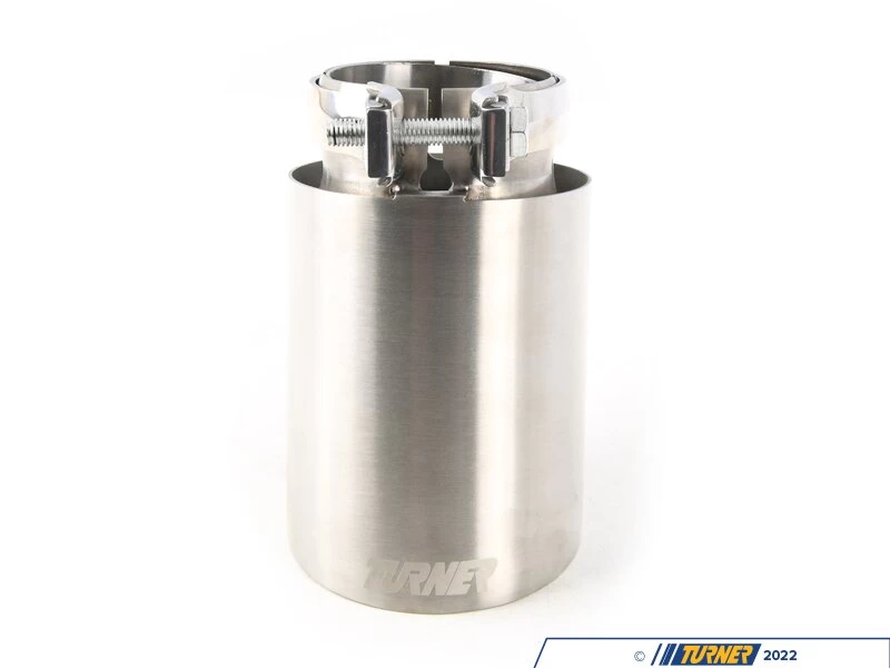 3.5" Universal Brushed Aluminum Swivel Exhaust Tip 3 3.5" Universal Brushed Aluminum Swivel Exhaust Tip
