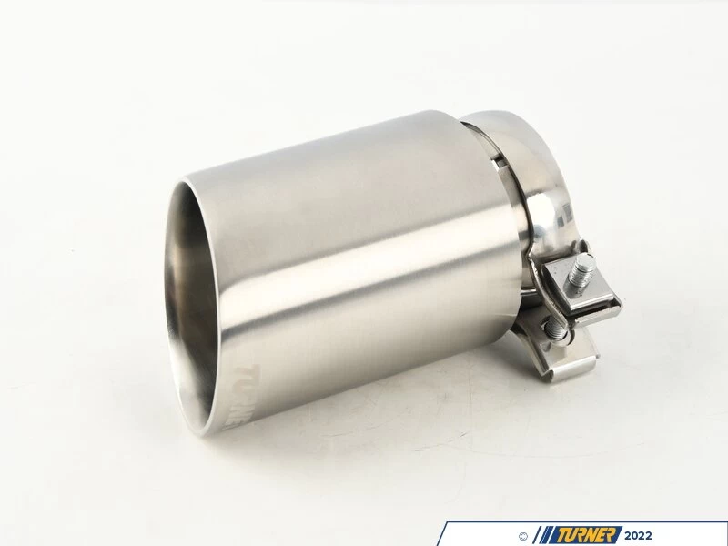 3.5" Universal Brushed Aluminum Swivel Exhaust Tip 5 3.5" Universal Brushed Aluminum Swivel Exhaust Tip - Image 3