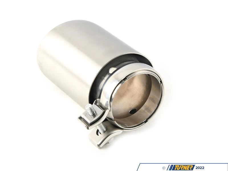 3.5" Universal Brushed Aluminum Swivel Exhaust Tip 6 3.5" Universal Brushed Aluminum Swivel Exhaust Tip - Image 4