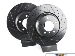 Front V5 Drilled & Slotted Brake Rotors - Set (330x24)