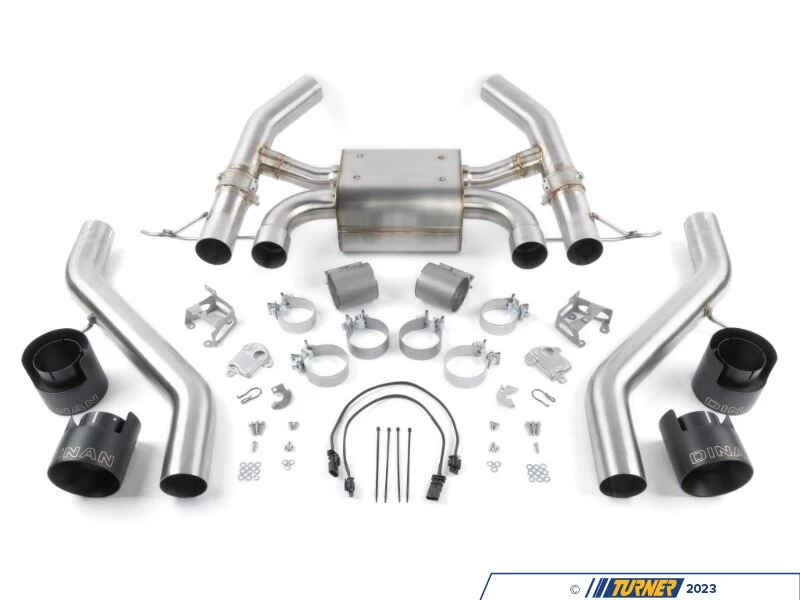 Dinan Valved Axle-Back Exhaust - Quad 114mm Black Tips - G87 M2 3 Dinan Valved Axle-Back Exhaust - Quad 114mm Black Tips - G87 M2