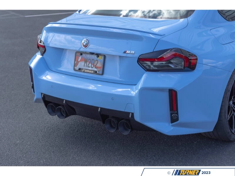 Dinan Valved Axle-Back Exhaust - Quad 114mm Black Tips - G87 M2 11 Dinan Valved Axle-Back Exhaust - Quad 114mm Black Tips - G87 M2 - Image 9