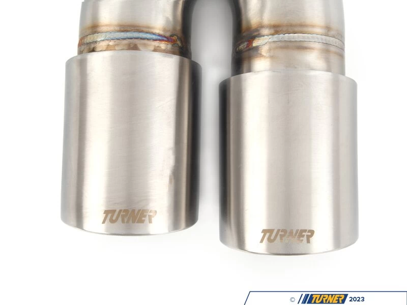 Turner Motorsport Double Wall Slash Cut Exhaust Tip - 2.75 Inlet - 3.0 OD - Stepped Left - Brushed Stainless 8 Turner Motorsport Double Wall Slash Cut Exhaust Tip - 2.75 Inlet - 3.0 OD - Stepped Left - Brushed Stainless - Image 6