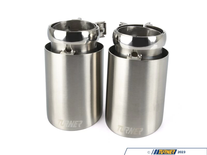 3.5" Universal Brushed Aluminum Swivel Exhaust Tip 11 3.5" Universal Brushed Aluminum Swivel Exhaust Tip - Image 9