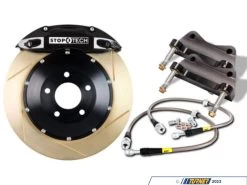 StopTech Rear 4-Piston Big Brake Kit - 355x32 - Black Calipers & Slotted Rotors - E9X M3