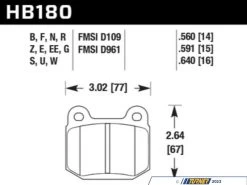 Hawk HT-10 For StopTech ST-22 Caliper