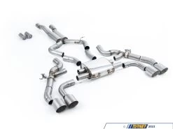 Milltek Performance Axle Back Exhaust System - BMW F97 X3M S58 -Auto Parts 1890552 x800