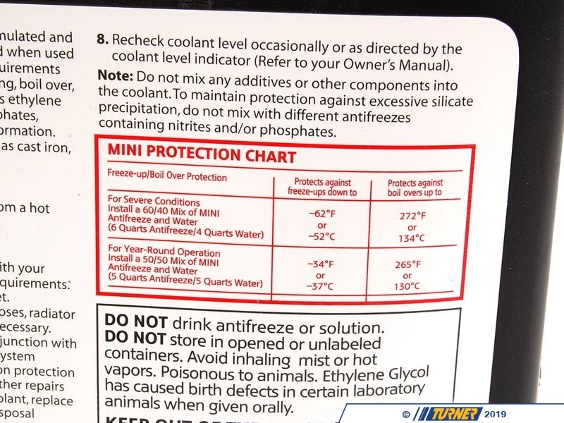 Genuine MINI Antifreeze / Coolant - 1 Gallon ( 3.79L ) 6 Genuine MINI Antifreeze / Coolant - 1 Gallon ( 3.79L ) - Image 4