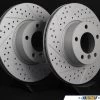 Front Cross Drilled & Slotted Brake Rotors - Pair (312x24) 1 Front Cross Drilled & Slotted Brake Rotors - Pair (312x24) -Auto Parts 259639 x800