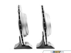 Genuine BMW Rear Cross Drilled Brake Rotor Pair - 350x24 - E9X M3, E82 1 M Coupe -Auto Parts 465047 x800