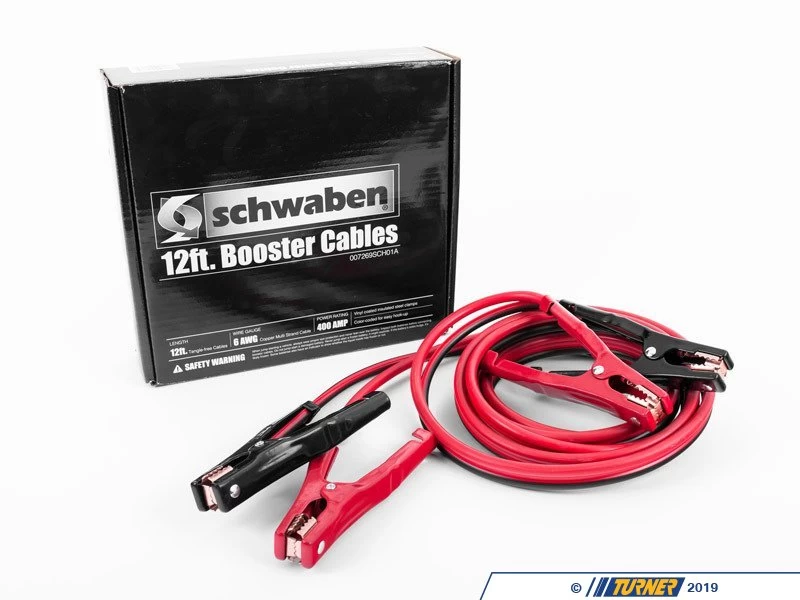 Schwaben 12 Ft 6 Gauge Booster Cables 3 Schwaben 12 Ft 6 Gauge Booster Cables