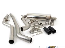 Single Outlet Cat Back - Black Tips - F32 428