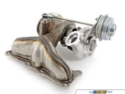 OEM Mitsubishi Rear Turbocharger With Exhaust Manifold (New) - E82 135i N54, E60 535i/xi N54 -Auto Parts 771724 x800