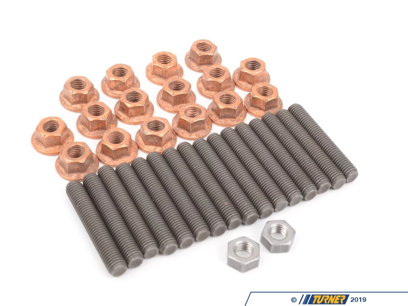 Cylinder Head To Exhaust Manifold Stud & Nut Kit - E39 E46 Z3 W M52tu Engine 3 Cylinder Head To Exhaust Manifold Stud & Nut Kit - E39 E46 Z3 W M52tu Engine