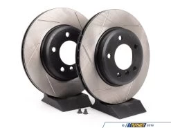Gas-Slotted Brake Rotors (Pair) - Front - E46 323i 323ci 325i 325ci 325xi 328i 328ci - Z3 3.0i, Z4 3.0i