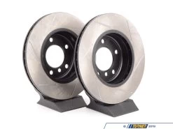 Gas-Slotted Brake Rotors (Pair) - Front - E46 323i 323ci 325i 325ci 325xi 328i 328ci - Z3 3.0i, Z4 3.0i -Auto Parts 819083 x800