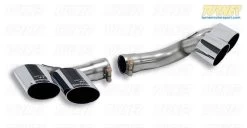 E71 X6 50i Supersprint Exhaust Tips - 4x90mm Round Polished Stainless -Auto Parts 839081 x800