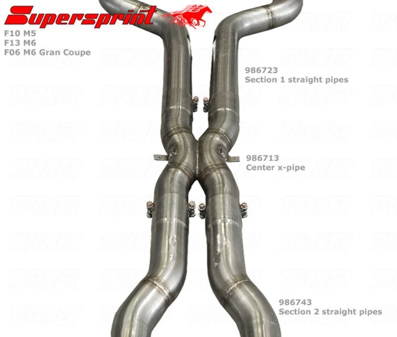 F10 M5, F13 M6, F06 M6 Gran Coupe Supersprint Center Straight Pipes (between Supersprint Section 1 And Section 2) 7 F10 M5, F13 M6, F06 M6 Gran Coupe Supersprint Center Straight Pipes (between Supersprint Section 1 And Section 2) - Image 5