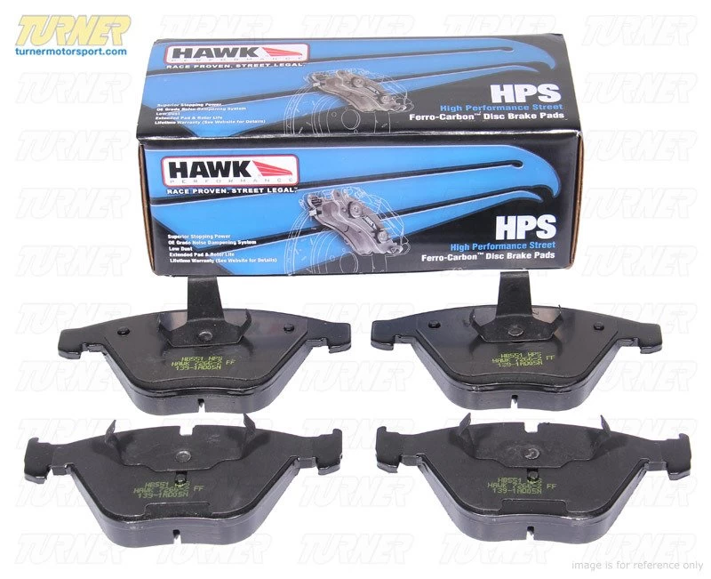 Hawk HPS Street Brake Pads - Rear - E30 M3, E36 All, E36 M3, E39 (not M5), E46 (not 330/M3), Z3 All, MZ3, Z4 2.5/3.0 (incl 3.0si) 6 Hawk HPS Street Brake Pads - Rear - E30 M3, E36 All, E36 M3, E39 (not M5), E46 (not 330/M3), Z3 All, MZ3, Z4 2.5/3.0 (incl 3.0si) - Image 4